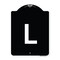 Signmission Sign with Letter L Heavy-Gauge Aluminum Architectural Sign, 24" x 18", BW-1824-22942 A-DES-BW-1824-22942 - alternate 1